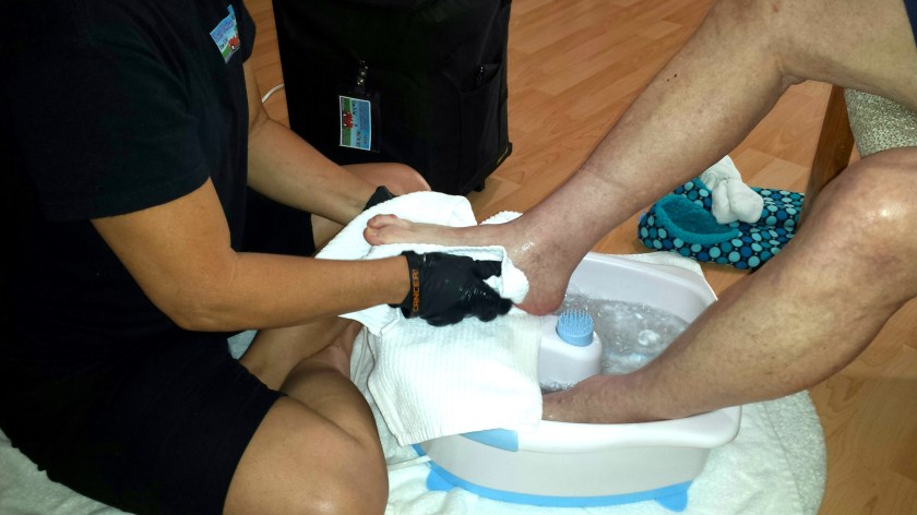 Hospice Elderly Pedicure