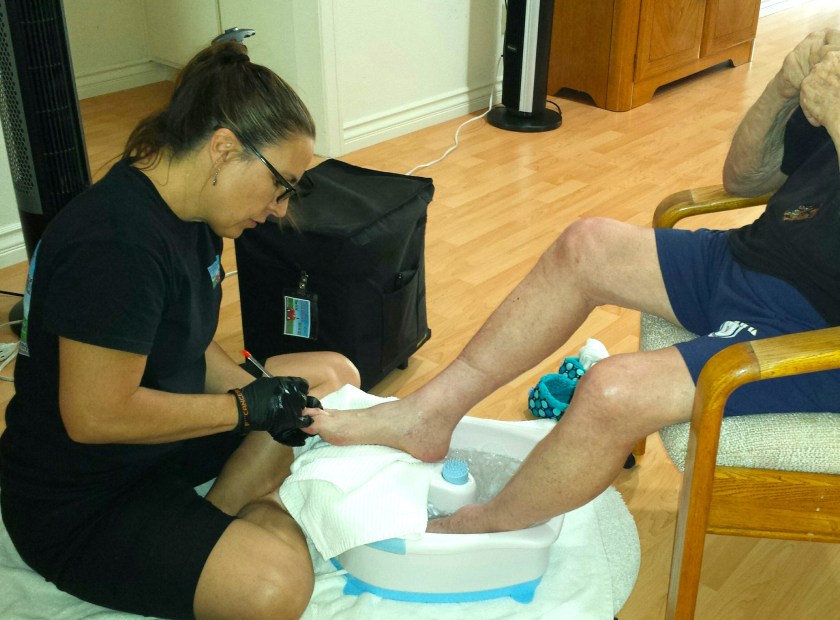 Hospice Elderly Pedicure