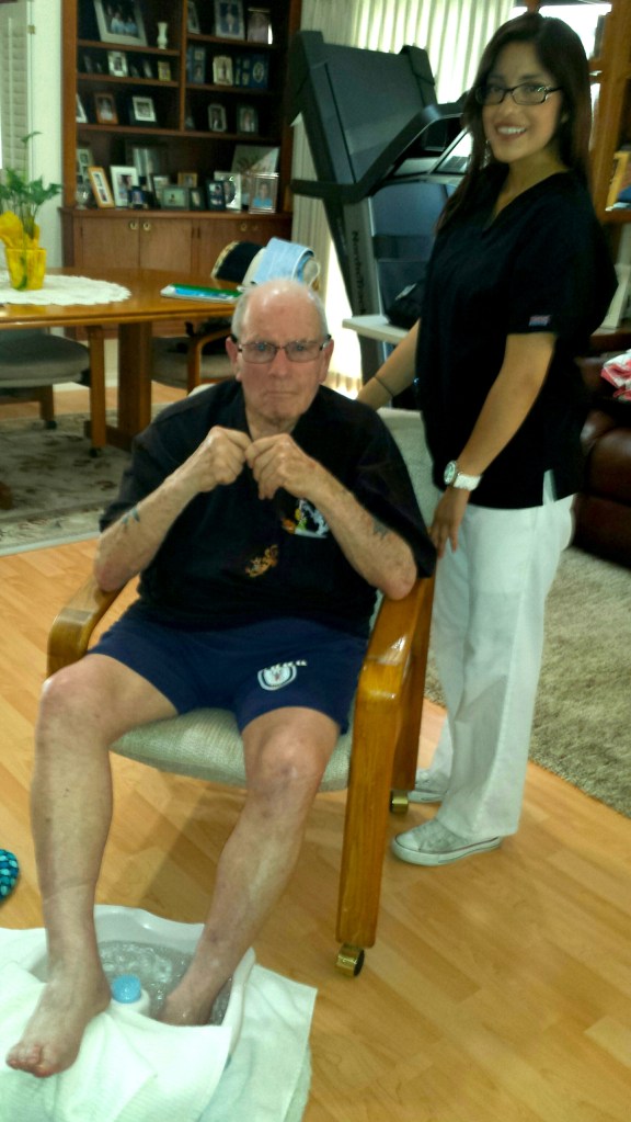 Hospice Elderly Pedicure Haircut